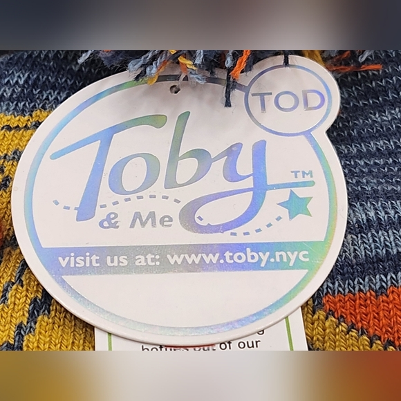 Toby & Me Toddler Knit Hat With Matching Mittens Dump Truck Design - Picture 9 of 10